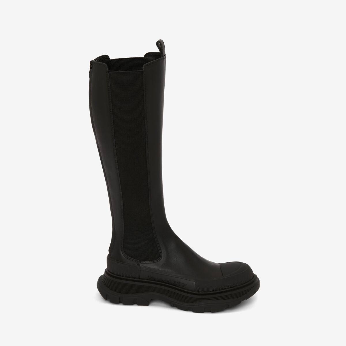 ALEXANDER MCQUEEN - Slick Knee-high Boot - Item 707682WHZ661000